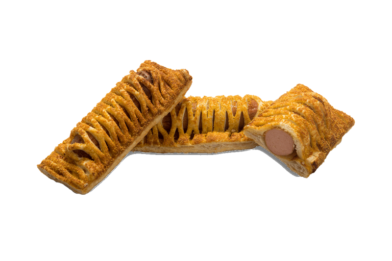 Curryworstbroodje bake off - Bladerdeeg snacks kopen | shop.degraafbakeries.nl