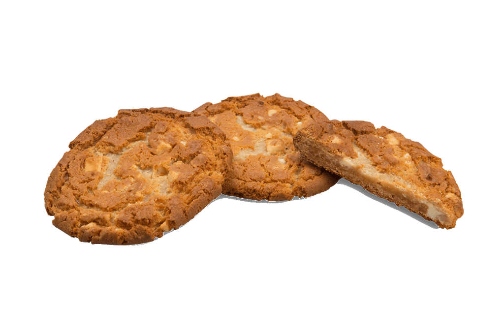 Productafbeelding van witte chocolate macademia nuts - categorie American Bakery | shop.degraafbakeries.nl