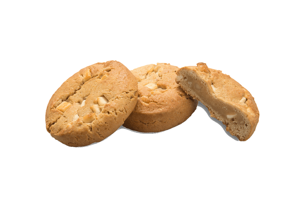 Productafbeelding van white chocolate & macadamia nuts cookie bake off homemadestyle cookie - categorie American Bakery | shop.degraafbakeries.nl