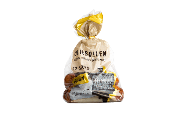 Productafbeelding gevulde oliebollen 10 stuks in zak